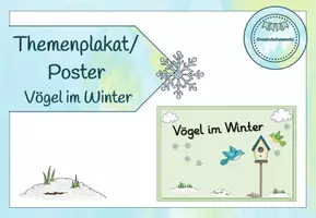 Vorschau - Poster - Themenplakat/Poster - Vögel im Winter - Seite 1