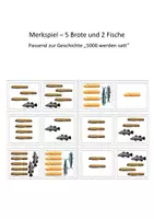 Vorschau - Spiele - Merkspiel - Finde genug Brot und Fisch - Speisung der 5000 - Deckblatt
