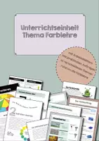 Vorschau - Unterrichtsreihen - Unterrichtseinheit Farblehre, Kontraste mit Flipbook - Deckblatt