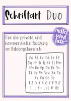 Vorschau - selbst erstellte Schriftarten - Schriftart „Duo“ - Deckblatt