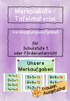 Vorschau - Präsentationen/Tafelbilder - Verdopplungsaufgaben bis 20 - Merkplakate / Tafelmaterial - Deckblatt