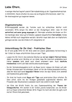 Vorschau - Arbeitsblätter - Elternbrief zum Start der Verkehrserziehung / Fahrradführerschein - Seite 1
