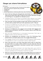 Vorschau - Arbeitsblätter - Übungen zum sicheren Fahrradfahren, auch geeignet für Corona-Homeschooling - Seite 3