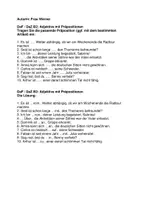 Vorschau - Arbeitsblätter - DaF DaZ B2 Adjektive mit Präpositionen - mit Lösung - Deckblatt