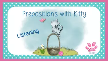 Vorschau - Spiele - großes Materialpaket - Prepositions with Kitty (inkl. interaktive PDF) - Seite 1