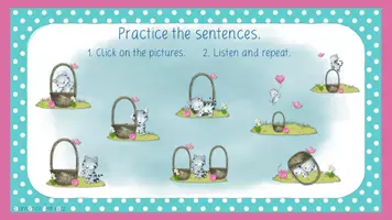 Vorschau - Spiele - interaktive PDF - Listen and repeat Prepositionen mit Kitty - Seite 3