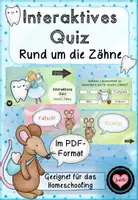 Vorschau - Spiele - Interaktives Quiz: Rund um die Zähne (PDF-Version) - Deckblatt