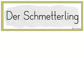 Vorschau - Poster - Tafelmaterial: Feinde Schmetterling (Bildkarten) - Seite 1