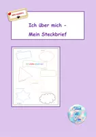 Vorschau - Poster - Ich über mich - mein Steckbrief - Deckblatt