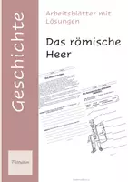 Vorschau - Arbeitsblätter - Das römische Heer (Arbeitsblätter) - Deckblatt