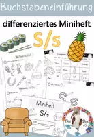 Vorschau - Arbeitsblätter - Buchstabe S/s - Miniheft für die Buchstabeneinführung - Deckblatt