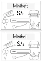 Vorschau - Arbeitsblätter - Buchstabe S/s - Miniheft für die Buchstabeneinführung - Seite 1