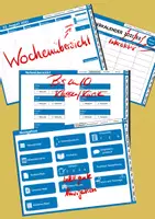 Vorschau - Lehrpläne/Lehrermaterial - NRW Digitaler Leherkalender / Planer 2021/22 intuitiv in blau - Deckblatt