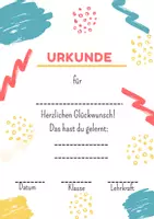 Vorschau - Stationenlernen - Urkunde, Zeugnis Zertifikat für alle Gelegenheiten zum Selbstausfüllen, Grundschule Vorlagen, blanko - Seite 2