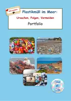 Vorschau - Arbeitsblätter - Portfolio - Plastikmüll im Meer- Ursachen, Folgen, Vermeiden HOMESCHOOLING + Worddatei - Deckblatt