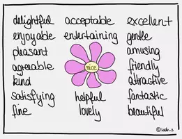Vorschau - Merkblätter - ENGLISCH: Do not always use the word "nice" !!!! - Seite 2