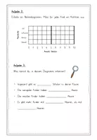 Vorschau - Arbeitsblätter - Haarfarbe Balkendiagramm - Seite 3