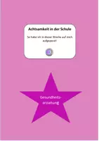 Vorschau - Arbeitsblätter - Achtsamkeit in der Schule: Gesundheitsverhalten reflektieren - Deckblatt