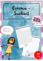 Vorschau - Arbeitsblätter - Corona Suchsel für das Homeschooling - Deckblatt
