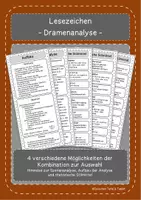 Vorschau - Merkblätter - Merkblätter und Lesezeichen zur Dramenanalyse - Seite 1