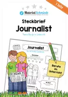 Vorschau - Arbeitsblätter - Steckbrief: Beruf Journalist - Deckblatt