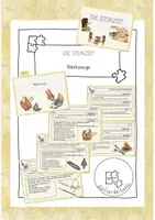 Vorschau - Merkblätter - Werkzeuge der Steinzeit -Kartei- - Deckblatt