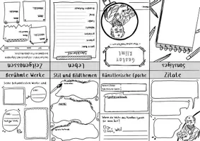 Vorschau - Arbeitsblätter - Gustav Klimt - Forscherheftchen - Deckblatt