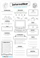 Vorschau - Arbeitsblätter - Steckbrief: Beruf Informatiker - Seite 1