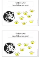 Vorschau - Arbeitsblätter - Silben + Leuchtbuchstaben zum Z, z (Piloten, Vokale, Silbenkerne) - Seite 2