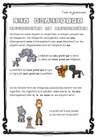 Vorschau - Arbeitsblätter - animaux du zoo-fiche de grammaire comeratif-superlative - Seite 1