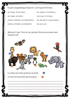 Vorschau - Arbeitsblätter - animaux du zoo-fiche de grammaire comeratif-superlative - Seite 2