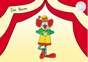 Vorschau - Bildkarten - Clown Yoga Bildkarten Yogaübungen - Deckblatt