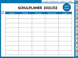 Vorschau - Lehrpläne/Lehrermaterial - NRW Digitaler Leherkalender / Planer 2021/22 intuitiv in blau - Seite 2