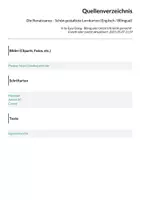Vorschau - Arbeitsblätter - Die Renaissance - Schön gestaltete Lernkarten (Englisch / Bilingual) - Seite 1