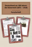 Vorschau - Stundenentwürfe - Das Leben vor 100 Jahren - Lerntagebuch - Deckblatt