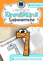 Vorschau - Unterrichtsreihen - Leporello Siebenerreihe | Einführung Einmaleins - Deckblatt