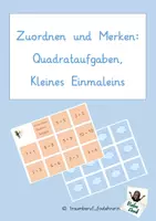 Vorschau - Spiele - Zuordnen und Merken: Einmaleins-Reihen und Ergebnisse - Deckblatt