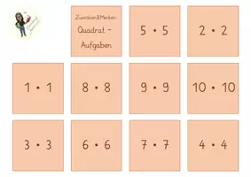 Vorschau - Spiele - Zuordnen und Merken: Einmaleins-Reihen und Ergebnisse - Seite 1