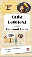 Vorschau - Spiele - Interaktive Lesekartei Dinos mit Quiz - Deckblatt