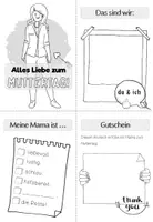 Vorschau - Arbeitsblätter - Muttertag A6-Büchlein als Vorlage | Muttertagsgeschenk - Seite 2