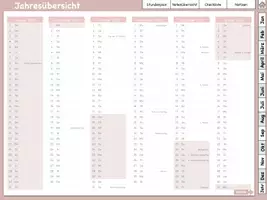 Vorschau - Lehrpläne/Lehrermaterial - NieSa Digitaler Lehrerkalender 2021/22 alt rosa interaktiv - Seite 3