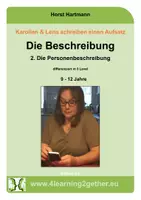 Vorschau - Arbeitsblätter - Personenbeschreibung Bearb. Word, 21 S., ab 9 J. - Deckblatt