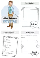 Vorschau - Arbeitsblätter - Vatertag A6-Büchlein | Heftchen als Vorlage - Seite 1
