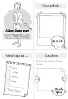 Vorschau - Arbeitsblätter - Vatertag A6-Büchlein | Heftchen als Vorlage - Seite 2