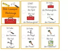 Vorschau - Spiele - Werkzeuge Lesespiel - Seite 1