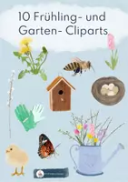 Vorschau - selbst erstellte Cliparts/Grafiken - Frühling und Garten Cliparts - Deckblatt