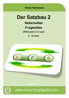 Vorschau - Arbeitsblätter - Der Satzbau 2 / Nebensätze - Fragesätze - Deckblatt