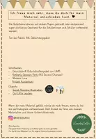 Vorschau - Mal- und Bastelvorlagen - Hausaufgabengutschein Geburtstag - Seite 1