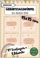 Vorschau - Mal- und Bastelvorlagen - Geburtstagswürfel für Einsteckwürfel - Deckblatt