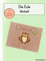 Vorschau - Arbeitsblätter - Die Eule - Arbeitsheft - Tiere des Waldes - Deckblatt